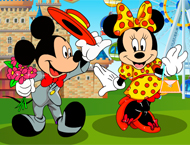 Vista a Minnie para o Encontro com o Mickey