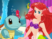 Ariel e Pokémons no Fundo do Mar