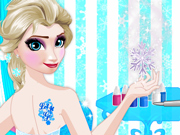 Princesa Elsa faz uma Tatuagem