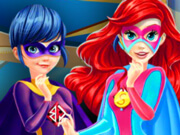 Ladybug e Ariel: Vestidos de Super-Heroínas