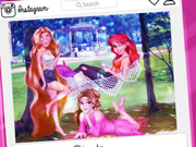 Três Princesas no Instagram