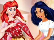 Tiana, Ariel e Jasmine no Shopping
