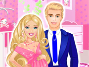 Vista Barbie e Ken Esperando Bebê