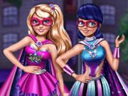 Vista a Ladybug e a Super Barbie