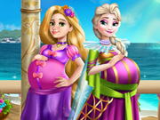 Elsa e Rapunzel: Amigas Grávidas de Verdade
