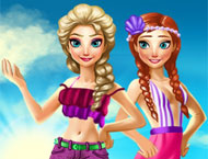 Elsa e Anna Férias de Verão