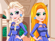 Princesas Elsa e Rapunzel